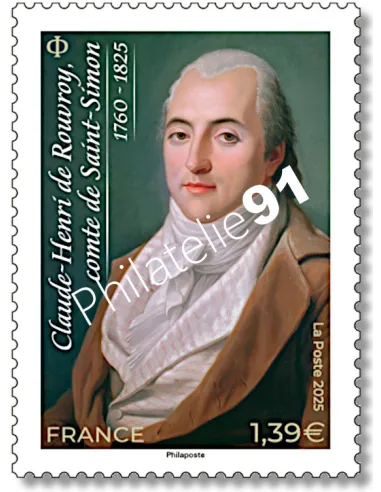 Timbre n° 5876, Claude-Henri de Saint-Simon, timbres de France