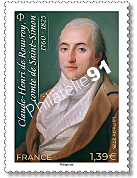 Timbre n° 5876, Claude-Henri de Saint-Simon, timbres de France