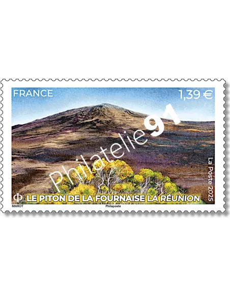 Timbre n° 5877, Le Piton de la Fournaise (Réunion), timbres de France