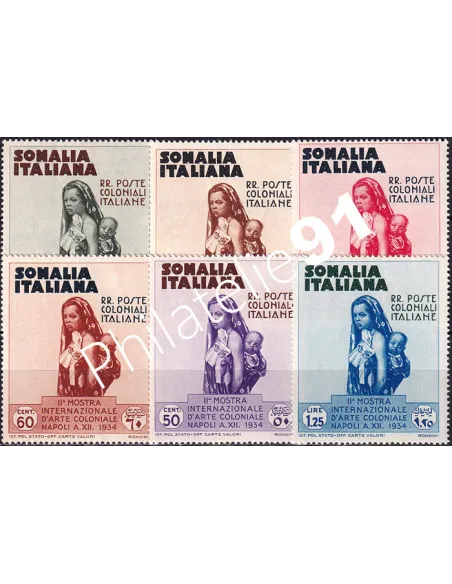 Somalie italienne, n° 188 à 193 charnière, timbres du monde