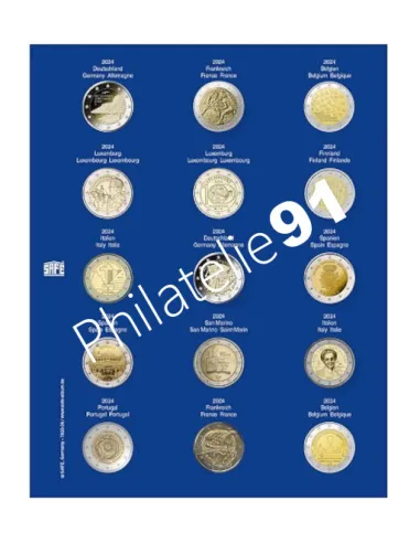 SAFE, Feuilles TOPset 2€ 2024, matériel numismatique