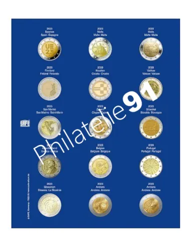 SAFE, Feuilles TOPset 2€ 2023, matériel numismatique