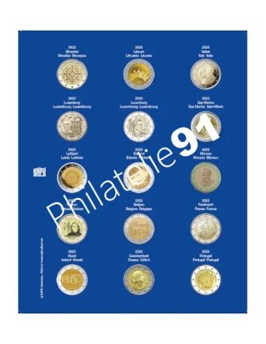 SAFE, Feuilles TOPset 2€ 2023, matériel numismatique