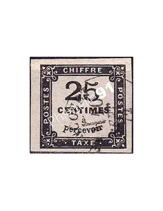 Timbre-taxe n° 5 ND oblitéré, collection timbres France