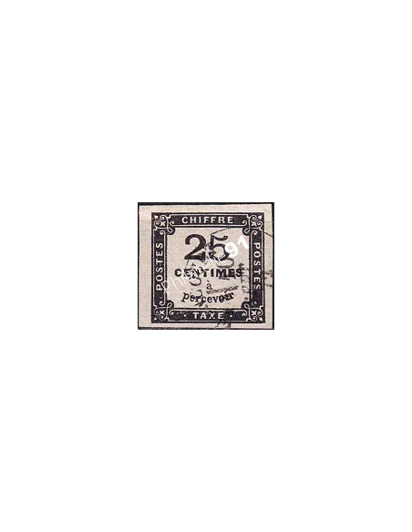 Timbre-taxe n° 5 ND oblitéré, collection timbres France