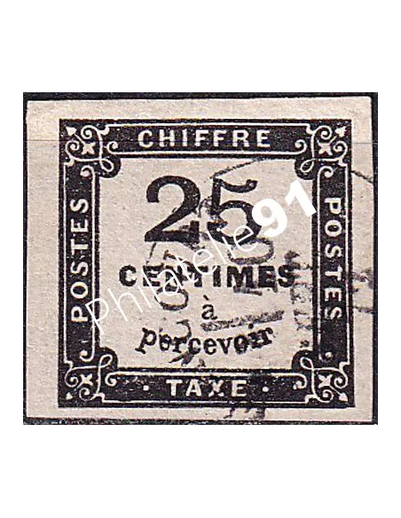 Timbre-taxe n° 5 ND oblitéré, collection timbres France