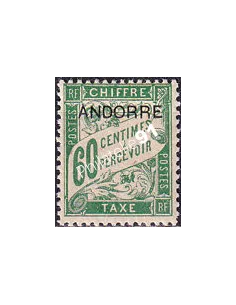 Andorre français, timbre-taxe n° 5 neuf, collection timbres d'Andorre