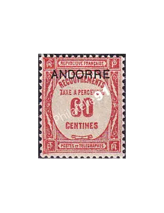 Andorre français, timbre-taxe n° 11 neuf, collection timbres d'Andorre