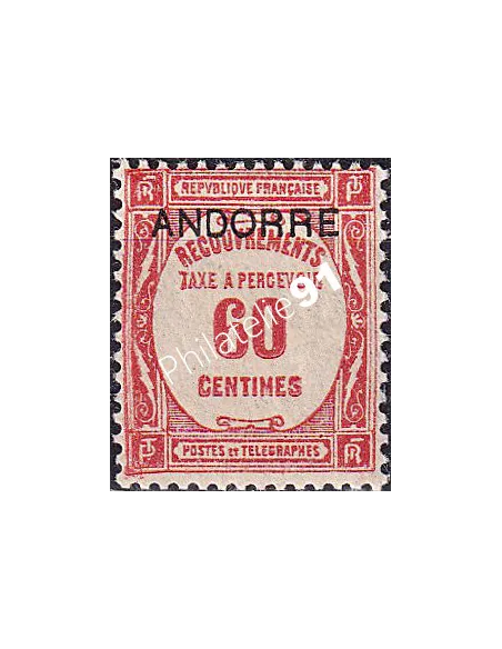 Andorre français, timbre-taxe n° 11 neuf, collection timbres d'Andorre