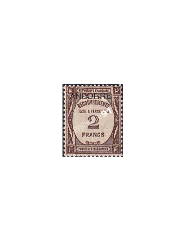 Andorre français, timbre-taxe n° 14 neuf, collection timbres d'Andorre