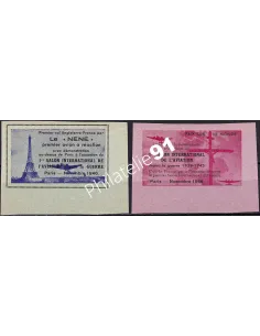 Vignettes meeting aérien neuve, Paris 1946, vignettes France