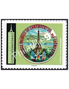Timbre adhésif, Étiquette de camembert, timbres France