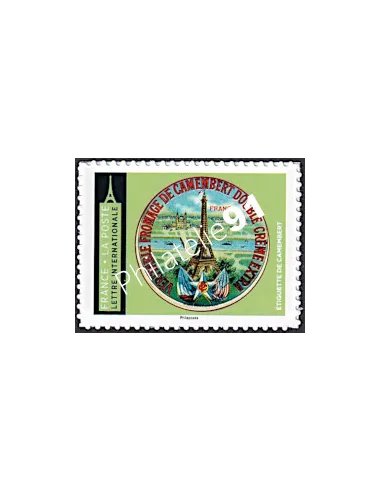 Timbre adhésif, Étiquette de camembert, timbres France