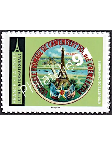 Timbre adhésif, Étiquette de camembert, timbres France