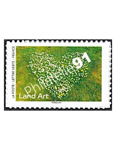 Timbre adhésif, Marguerites en forme de coeur, timbres France