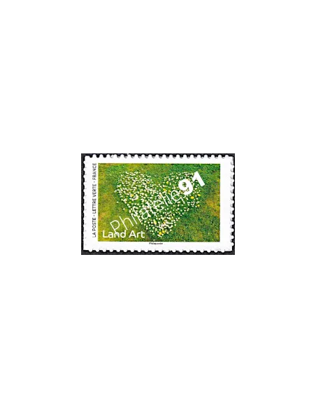 Timbre adhésif, Marguerites en forme de coeur, timbres France