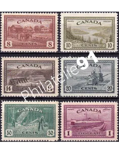 Canada, n° 219 à 224 neufs, collection timbres du monde