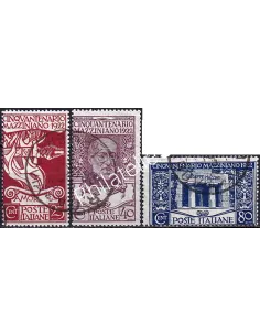 Italie n° 121 à 123 oblitérés, timbres Europe