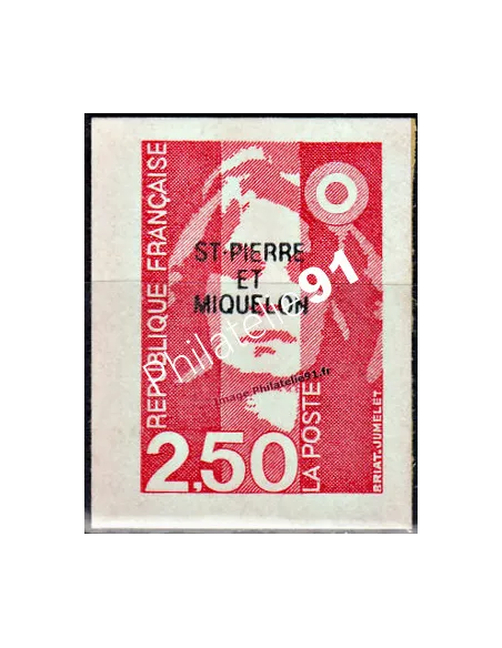 Timbre de ST PIERRE ET MIQUELON n°  557 ND, Marianne Bicentenaire