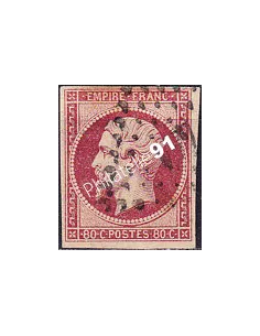 Classique n° 17A non dentelé oblitéré, collection timbres France