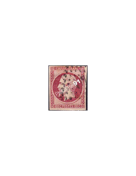Classique n° 17A non dentelé oblitéré, collection timbres France