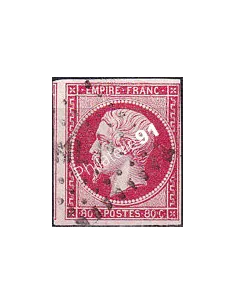 Classique n° 17B non dentelé oblitéré, collection timbres France