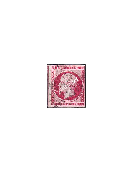 Classique n° 17B non dentelé oblitéré, collection timbres France