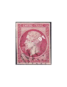 Classique n° 17B non dentelé oblitéré, collection timbres France