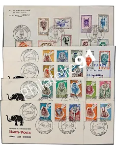 Lot de 1er jour masques, timbres thématiques