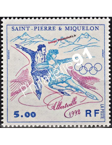 Timbre de ST PIERRE ET MIQUELON n° 559, J.O., collection Dom-Tom