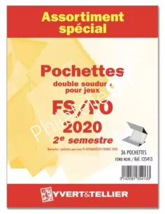 Assortiment de pochettes 2eme semestre 2020, matériel philatélie