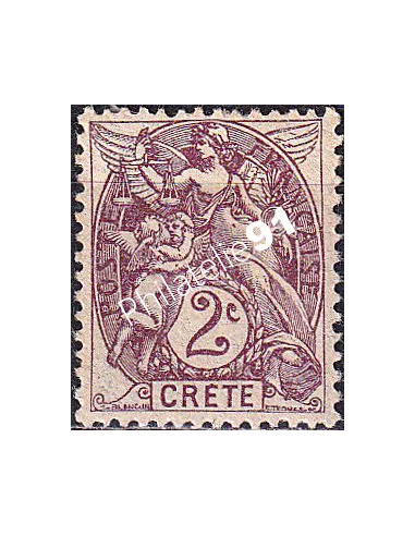 Crète, n° 2 neuf, timbres des colonies françaises