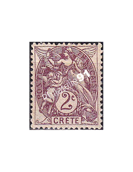 Crète, n° 2 neuf, timbres des colonies françaises