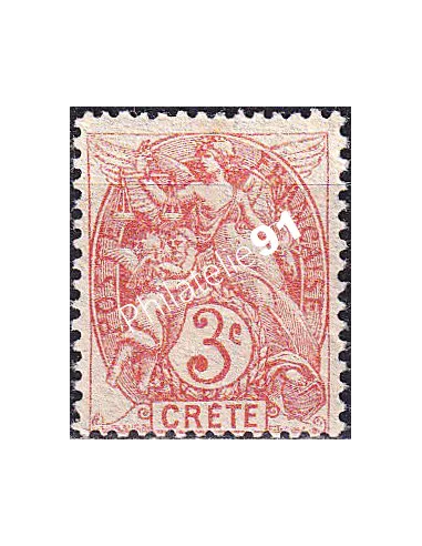 Crète, n° 3 neuf, timbres des colonies françaises