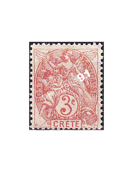 Crète, n° 3 charnière, timbres des colonies françaises