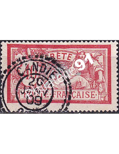 Crète, n° 11 oblitéré, timbres des colonies françaises