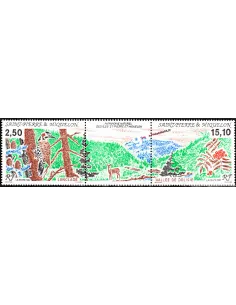 Timbres de Saint PIERRE ET MIQUELON n° 568 A - animaux et plantes