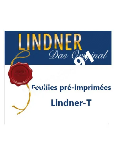 LINDNER,Feuilles pour petits blocs, matériel philatélique