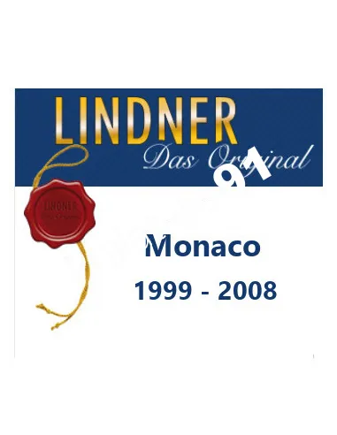 LINDNER - Feuilles pré-imprimées MONACO 1999/08, matériel philatélique
