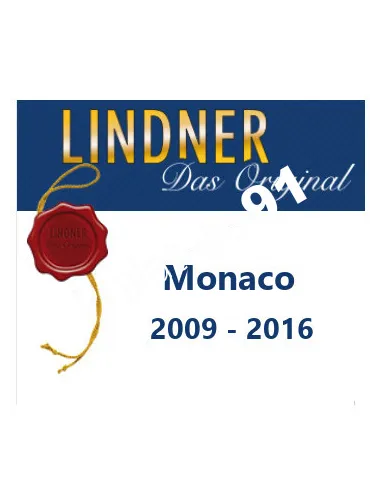 LINDNER - Feuilles pré-imprimées MONACO 2009/16, matériel philatélique