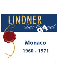 LINDNER - Feuilles pré-imprimées MONACO 1960/71, matériel philatélique