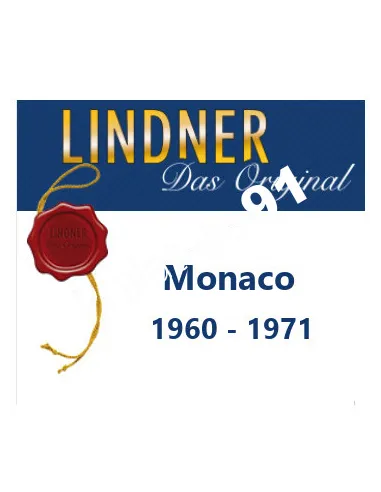 LINDNER - Feuilles pré-imprimées MONACO 1960/71, matériel philatélique
