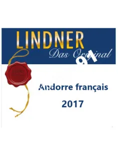 Andorre Poste française 2017, LINDNER, matériel philatélique