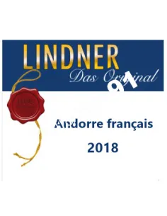 Andorre Poste française 2018, LINDNER, matériel philatélique