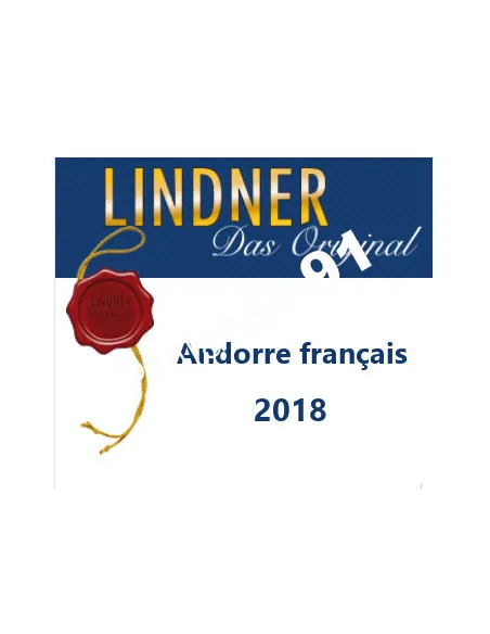 Andorre Poste française 2018, LINDNER, matériel philatélique