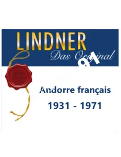 Andorre Poste française 1931/1971, LINDNER, matériel philatélique