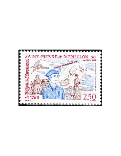 Timbre neuf de Saint Pierre et Miquelon n°  570, collection Dom-Tom
