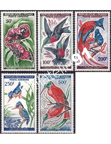 TCHAD, PA n° 2 à 6 neufs, timbres colonies françaises