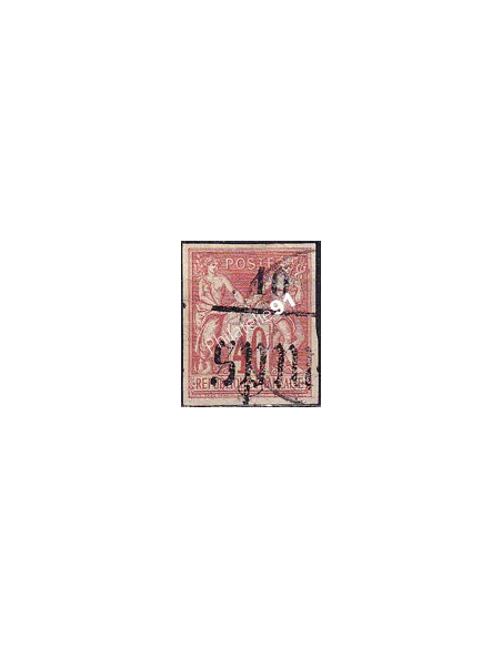 St-Pierre et Miquelon, n° 6 ND oblitéré, collection timbres colonies