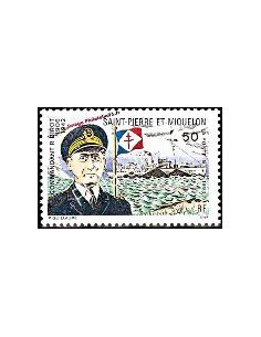 Timbre de Saint Pierre et Miquelon n° 573, collection Dom-Tom